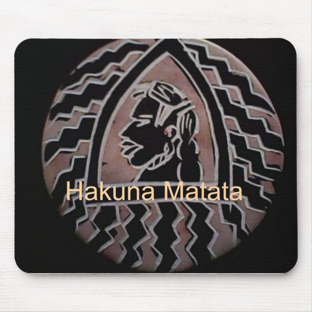 Tapis De Souris Beauté africaine : Bongo Massai Portrait Art Triba (Devant)
