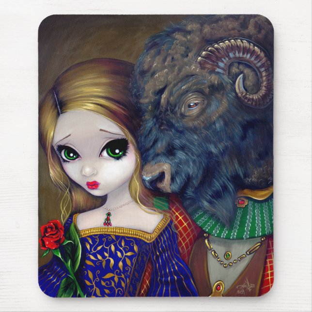 Tapis De Souris "Beauté et la bête" Mousepad (Devant)