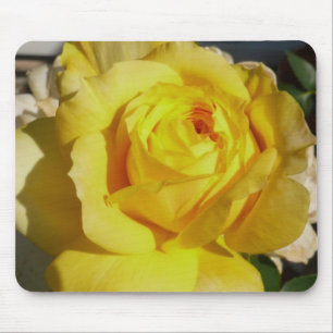 Tapis De Souris Beauté jaune Mousepad rose
