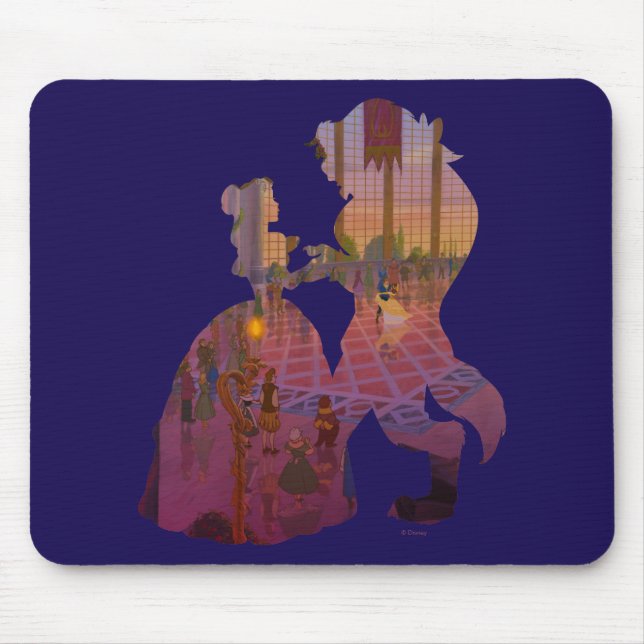 Tapis De Souris Beauté & La Bête | Danse Silouette (Devant)