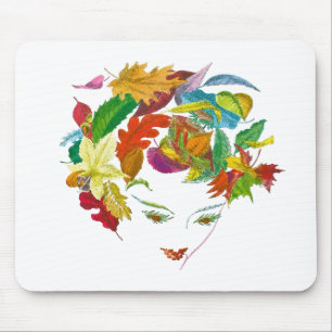 Tapis De Souris Beauté naturelle ~ Mousepad/ Abstrait rétro modern