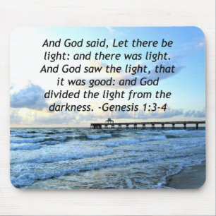 TAPIS DE SOURIS BEAUTIFUL BLUE SKIES GENESIS 1:3 PHOTO DESIGN