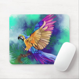 Tapis De Souris Beautiful Colorful Parrot Mouse Pad