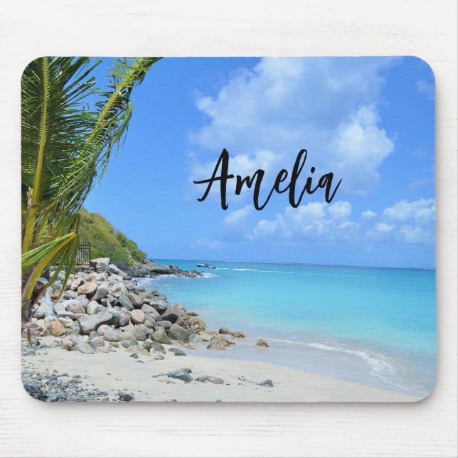 Tapis De Souris Beautiful Turquoise Tropical Beach (Devant)