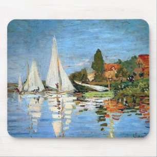 Tapis De Souris Beaux-arts de bateaux de Regetta par Monet