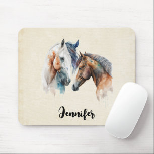 Tapis De Souris Beaux Chevaux Style Boho Occidental