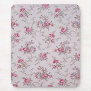 Tapis De Souris Beaux roses et feuille vintages mous