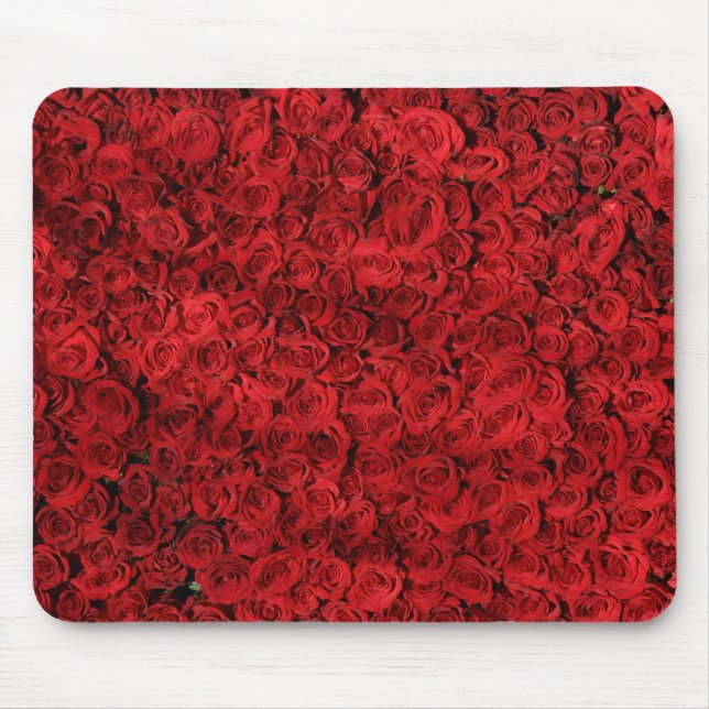 Tapis De Souris Beaux roses rouges Mousepad (Devant)