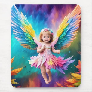 Tapis De Souris Bébé Bébé Ange ailes Art-38424