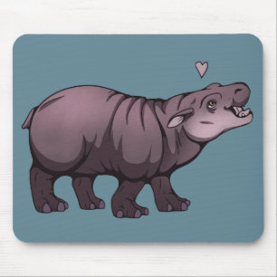 Tapis De Souris Bébé Hippopotame Nain