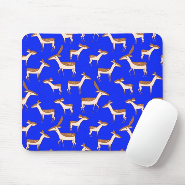 Tapis De Souris Bébé mignon cerf et famille (Avec souris)