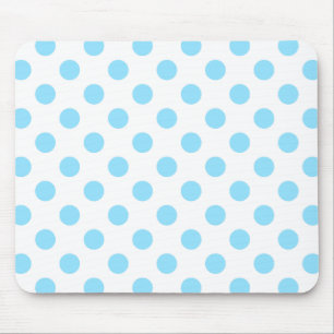 Tapis De Souris Bébé pois bleu et blanc