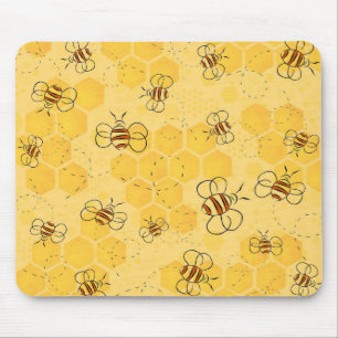 Tapis De Souris Bee Buzzing Honey Bees mignonne