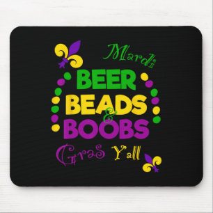 Tapis De Souris Beer Bead Breast Funny Carnival Party Hommes Cadea