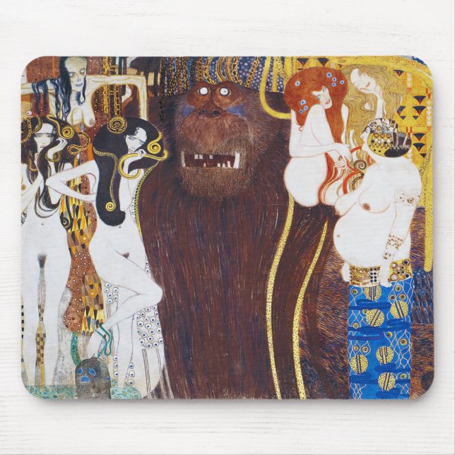 Tapis De Souris Beethoven Frieze (détail), Gustav Klimt (Devant)