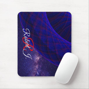 Tapis de souris Beignets Bleus Dans L'espace
