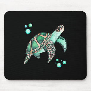 Tapis De Souris Belle aquarelle de la tortue marine