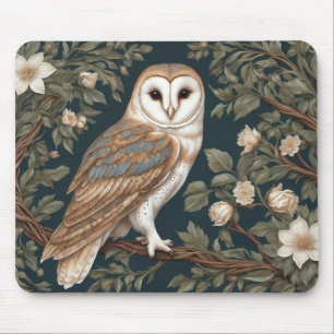 Tapis De Souris Belle Barne Owl William Morris Inspiré