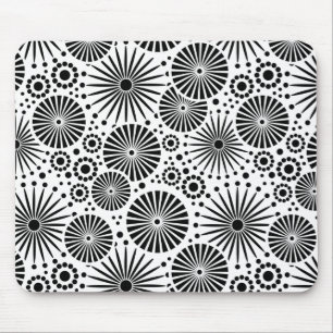 Tapis De Souris Belle bouche noire et blanche