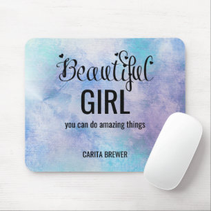 Tapis De Souris Belle fille Inspirational Souris Pad