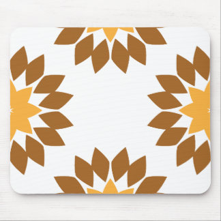Tapis De Souris belle fleur brune pétale motif