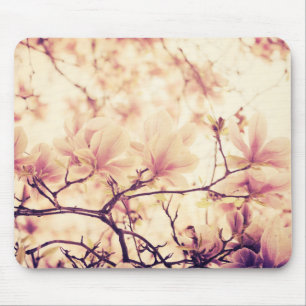 Tapis De Souris Belle fleur de magnolia pastel