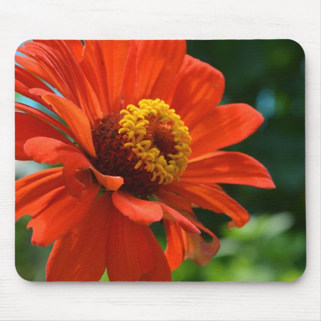 Tapis De Souris Belle fleur orangée élégante (Devant)