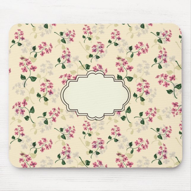 Tapis De Souris Belle florale sans couture motif oubli-me-non pi (Devant)