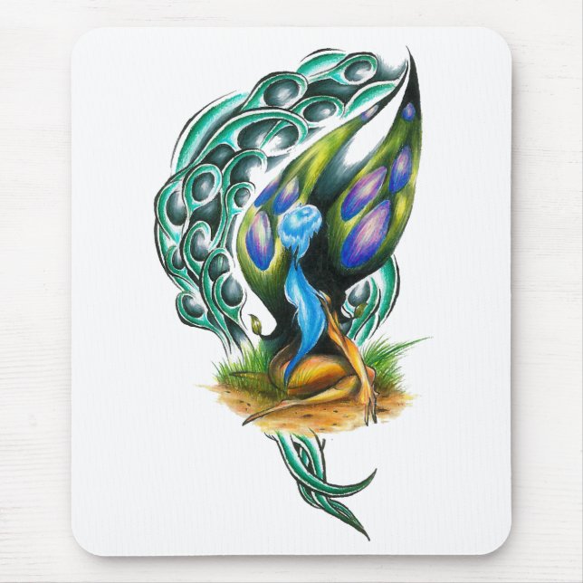 Tapis De Souris Belle Forêt Celtique Colorée Faery (Devant)
