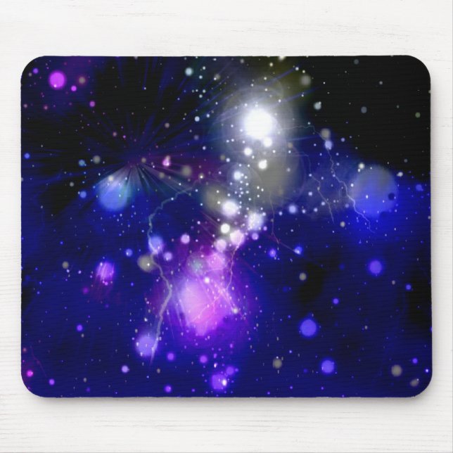 Tapis De Souris Belle galaxie bleue (Devant)