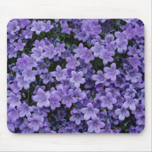 Tapis De Souris Belle Mat Souris aux fleurs violettes