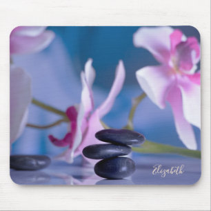 Tapis De Souris Belle Orchidée, Pierres Zen