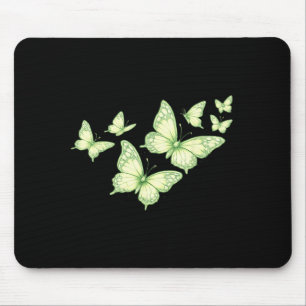 Tapis De Souris Belle Papillon Papillon Vert Amoureux Femmes