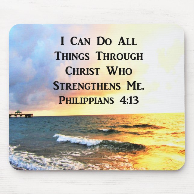 TAPIS DE SOURIS BELLE PHILIPPIENNE 4:13 PHOTO DE LA SCRIPTURE (Devant)