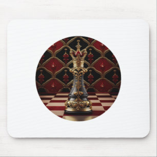 Tapis De Souris Belle pièce d'échecs baroque - La Reine