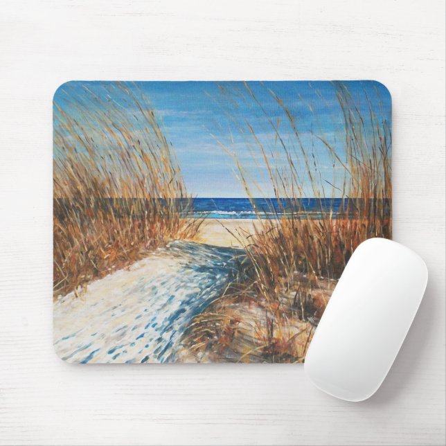 Tapis De Souris Belle Plage Art Dunes de sable Art (Avec souris)