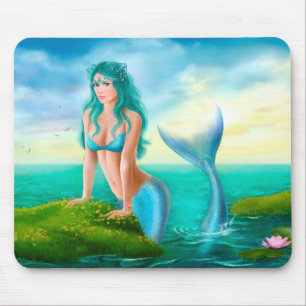 Tapis De Souris Belle princesse - Sirène d'imaginaire