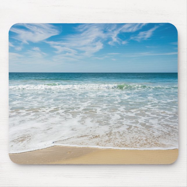 Tapis De Souris Belle scène d'océan et de plage (Devant)