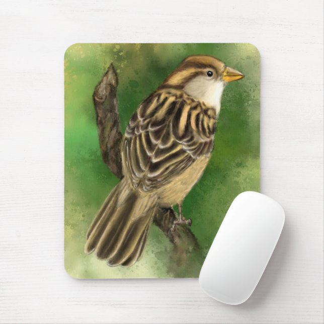 Tapis De Souris Belle Souris Petit Bruant (Avec souris)