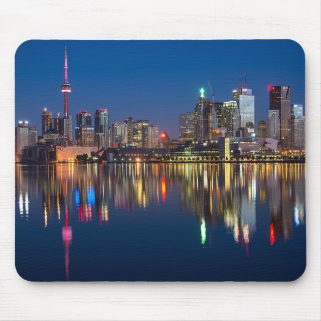 Tapis De Souris Belle Toronto Canada Soirée Skyline (Devant)