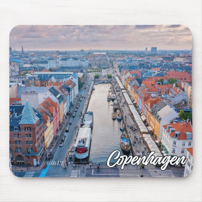 Tapis De Souris Belle Ville De Copenhague, Danemark (Devant)
