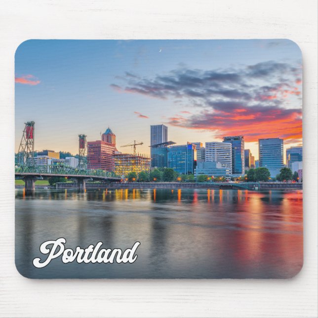 Tapis De Souris Belle Ville De Portland, Oregon (Devant)
