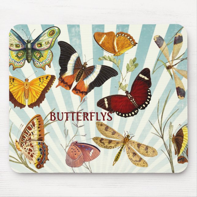Tapis De Souris Belles papillons (Devant)