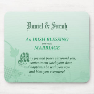 Tapis De Souris Bénédiction de félicitations pour mariage irlandai