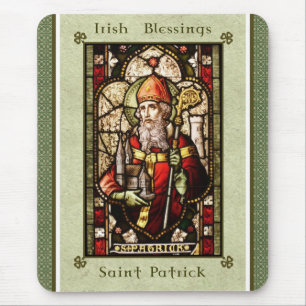Tapis De Souris Bénédictions irlandaises MousePad de Patrick de