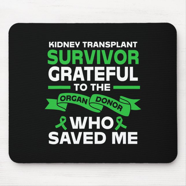 Tapis De Souris Bénéficiaire Survivant de la transplantation rénal (Devant)