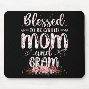 Tapis De Souris Bénie pour être appelée mères amatrices de fleurs 