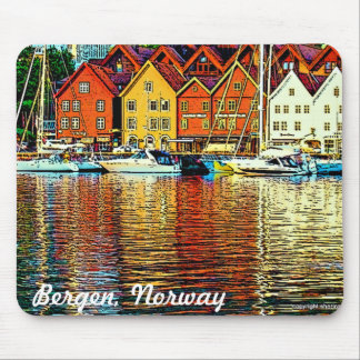 Tapis De Souris Bergen Norvège Mousepad