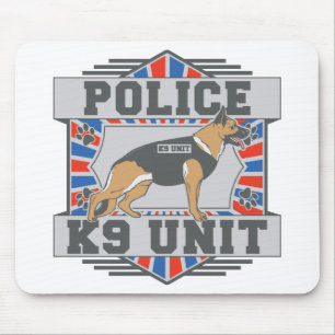 Tapis De Souris Berger allemand de police de l'unité K9