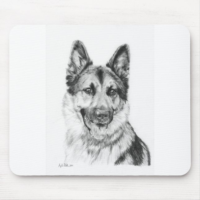 Tapis De Souris Berger allemand MousePad (Devant)